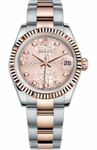 Rolex Datejust 31 Pink Jubilee Dial Ladies Watch 178271-0038