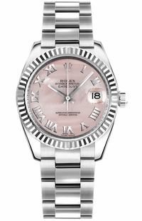 Rolex Datejust 31 Pink Mother of Pearl Dial Women's Watch 178274-0068
