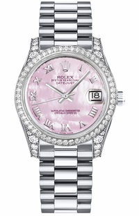 Rolex Datejust 31 Pink Mother of Pearl Watch 178159