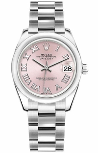 Rolex Datejust 31 Pink Roman Dial 31mm Women's Watch 278240-0013