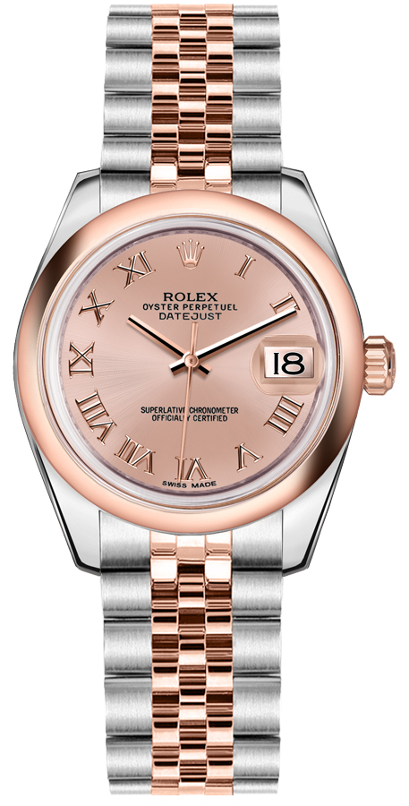 ロメカリ3 Buy 178241 Rolex Datejust 31 Pink Roman Dial Women's Watch on Sale