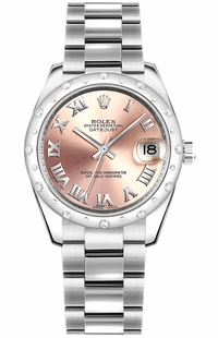 Rolex Datejust 31 Pink Roman Dial Women's Watch 178344-0012