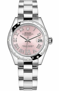Rolex Datejust 31 Pink Roman Diamond Dial Women's Watch 278344RBR-0025