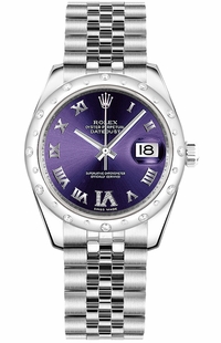 Rolex Datejust 31 Purple Dial Watch 178344-0002