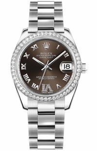 Rolex Datejust 31 Rhodium Dial Diamond Watch 178384-0026