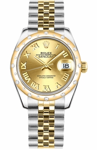 Rolex Datejust 31 Roman Numeral Champagne Dial Women's 178343-0016
