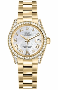 Rolex Datejust 31 Roman Numeral Dial Watch 178158-0090