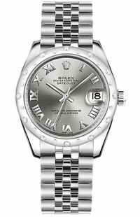 Rolex Datejust 31 Silver Dial Jubilee Bracelet Women's Watch 178344-0010
