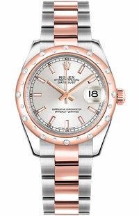 Rolex Datejust 31 Silver Dial Oyster Bracelet Steel & Gold Watch 178341-0058