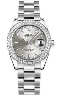 Rolex Datejust 31 Silver Dial Oyster Bracelet Watch 178384-0043