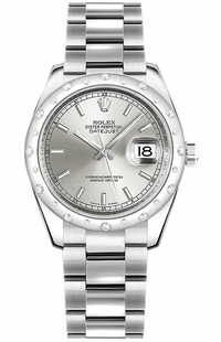 Rolex Datejust 31 Silver Dial Oyster Bracelet Women's Watch 178344-0026
