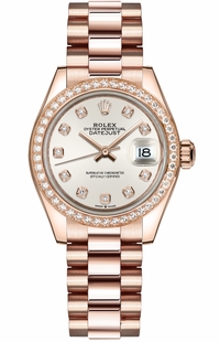 Rolex Datejust 31 Silver Diamond Dial Women's Watch 278285RBR-0030