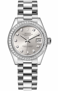 Rolex Datejust 31 Silver Diamond Dial Women's Watch 278289RBR-0021