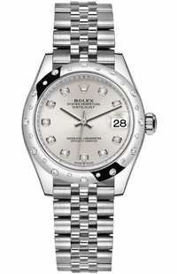 Rolex Datejust 31 Silver Diamond Dial Women's Watch 278344RBR-0032