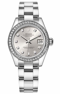 Rolex Datejust 31 Silver Diamond Dial Women's Watch 278384RBR-0033