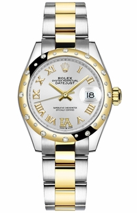 Rolex Datejust 31 Silver Diamond Oyster Bracelet Women's Watch 278343RBR-0003