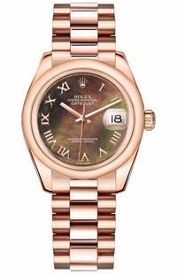 Rolex Datejust 31 Solid 18k Everose Gold Watch 178245F-0021