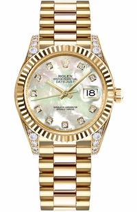 Rolex Datejust 31 Solid 18k Gold Watch 178238