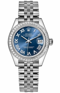 Rolex Datejust 31 Steel Case Diamond Bezel Women's Watch 278384RBR-0037