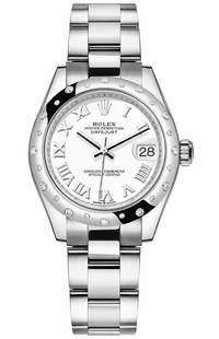 Rolex Datejust 31 White Dial Diamond Bezel Woman's Watch 278344RBR-0011 
