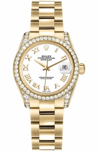 Rolex Datejust 31 White Dial Diamond Women's Watch 178158