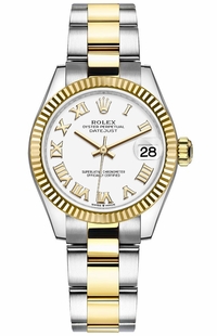 Rolex Datejust 31 White Dial Fluted Bezel Women's Watch 278273-0001