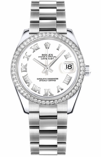 Rolex Datejust 31 White Dial Oyster Bracelet Women's Watch 178384-0020
