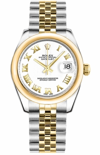 Rolex Datejust 31 White Dial Two Tone Watch 178243-0067