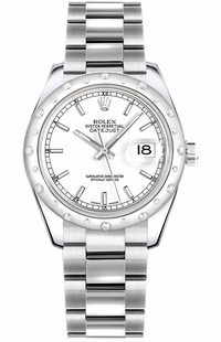 Rolex Datejust 31 White Gold and Diamonds Women's Watch 178344-0051