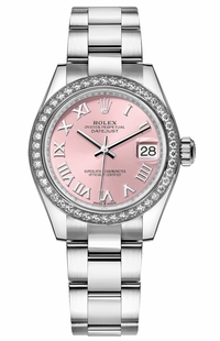 Rolex Datejust 31 White Gold Bezel Diamonds Women's Watch 278384RBR-0023