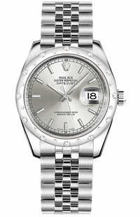 Rolex Datejust 31 White Gold & Steel Women's Watch 178344-0063