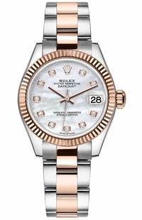 Rolex Datejust 31 White Mother of Pearl Women's Watch 278271-0025