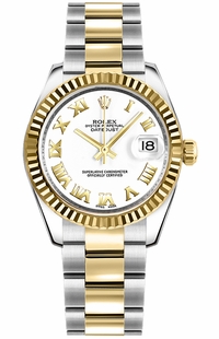 Rolex Datejust 31 White Roman Numeral Dial Watch 178273-0072