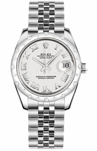 Rolex Datejust 31 White Roman Numeral Watch 178344-0005