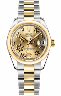 Rolex Datejust 31 Yellow Gold & Oystersteel Watch 178243-0078