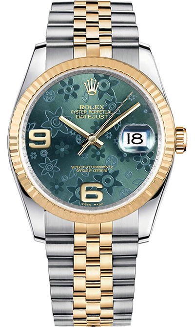 Emerald Green ROLEX 116233 DATEJST 116203 FACTORY GREEN DIAMOND DIAL STEEL
