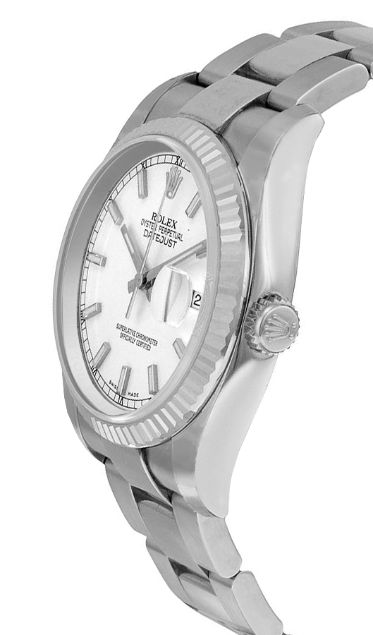 Buy Rolex DateJust 116234 White Index Dial Watch on Sale