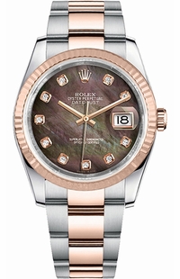 Rolex Datejust 36 Automatic Rose Gold & Steel Watch 116231-0075