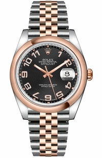 Rolex Datejust 36 Black Dial Automatic Watch 116201-0069