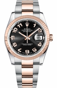 Rolex Datejust 36 Black Dial Automatic Watch 116231-0066