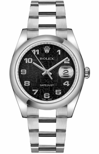 Rolex Datejust 36 Black Dial Oyster Bracelet Watch 116200
