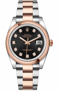 Rolex Datejust 36 Black Diamond Dial Watch 116201-0083