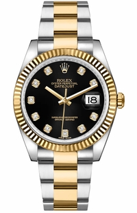 Rolex Datejust 36 Black Diamond Dial Watch 116233-0175