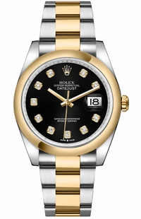 Rolex Datejust 36 Black Diamond Dial Watch 126203-0022