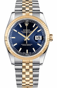 Rolex Datejust 36 Blue Dial Watch 116233