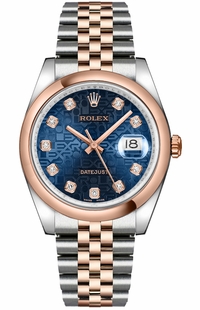 Rolex Datejust 36 Blue Diamond Dial Watch 116201