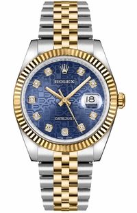Rolex Datejust 36 Blue Diamond Jubilee Watch 116233