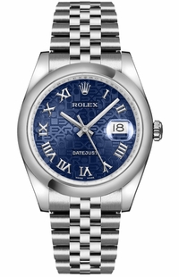 Rolex Datejust 36 Blue Jubilee Dial Watch 116200