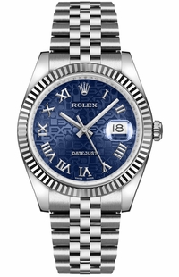 Rolex Datejust 36 Blue Roman Numeral Watch 116234