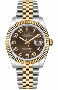 Rolex Datejust 36 Brown Dial Watch 116233-0209